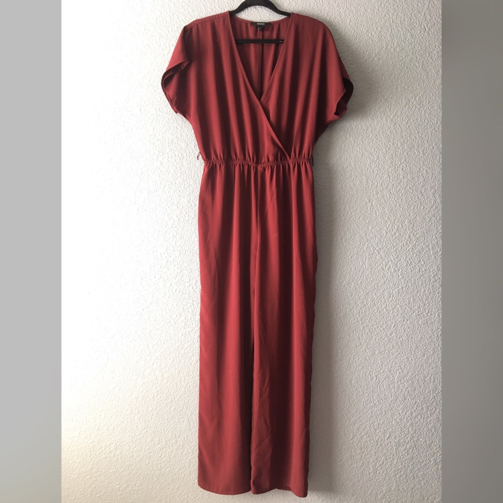 Burgundy jumpsuit